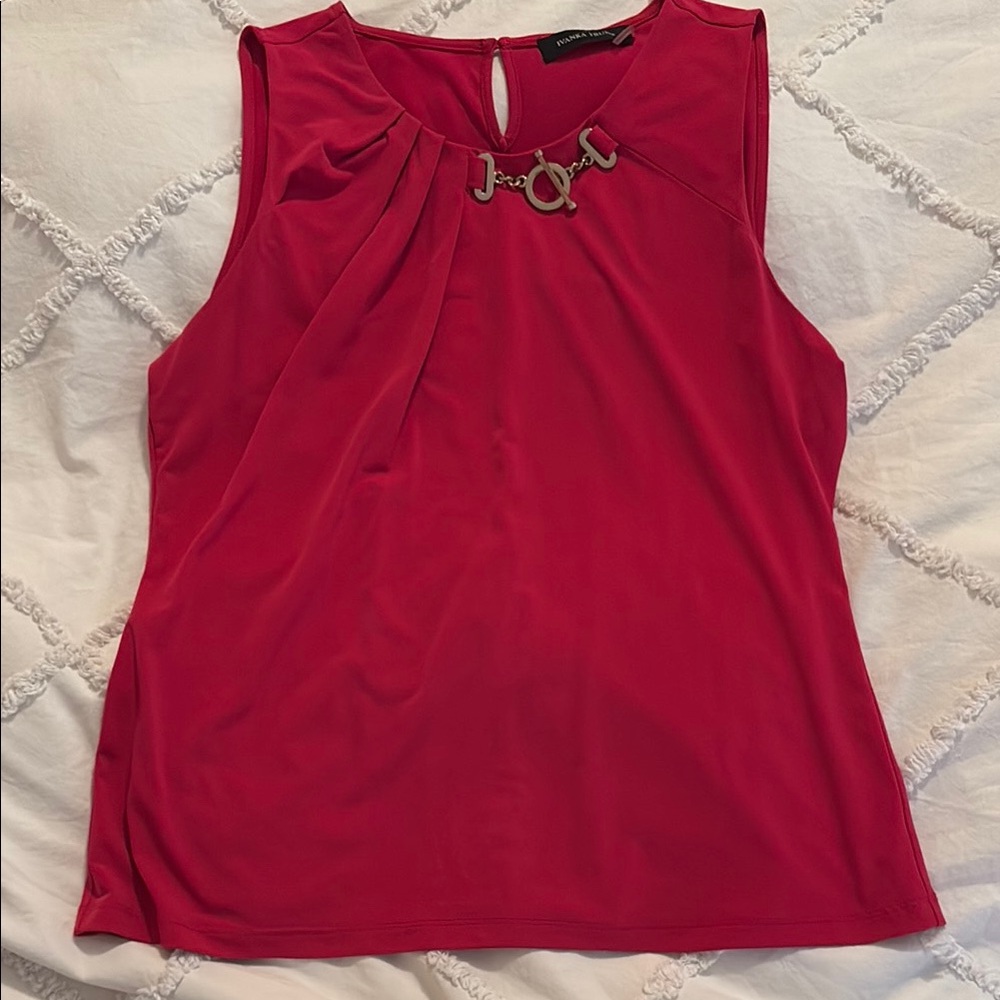 Elegant pink Sleeveless Top ladies size large